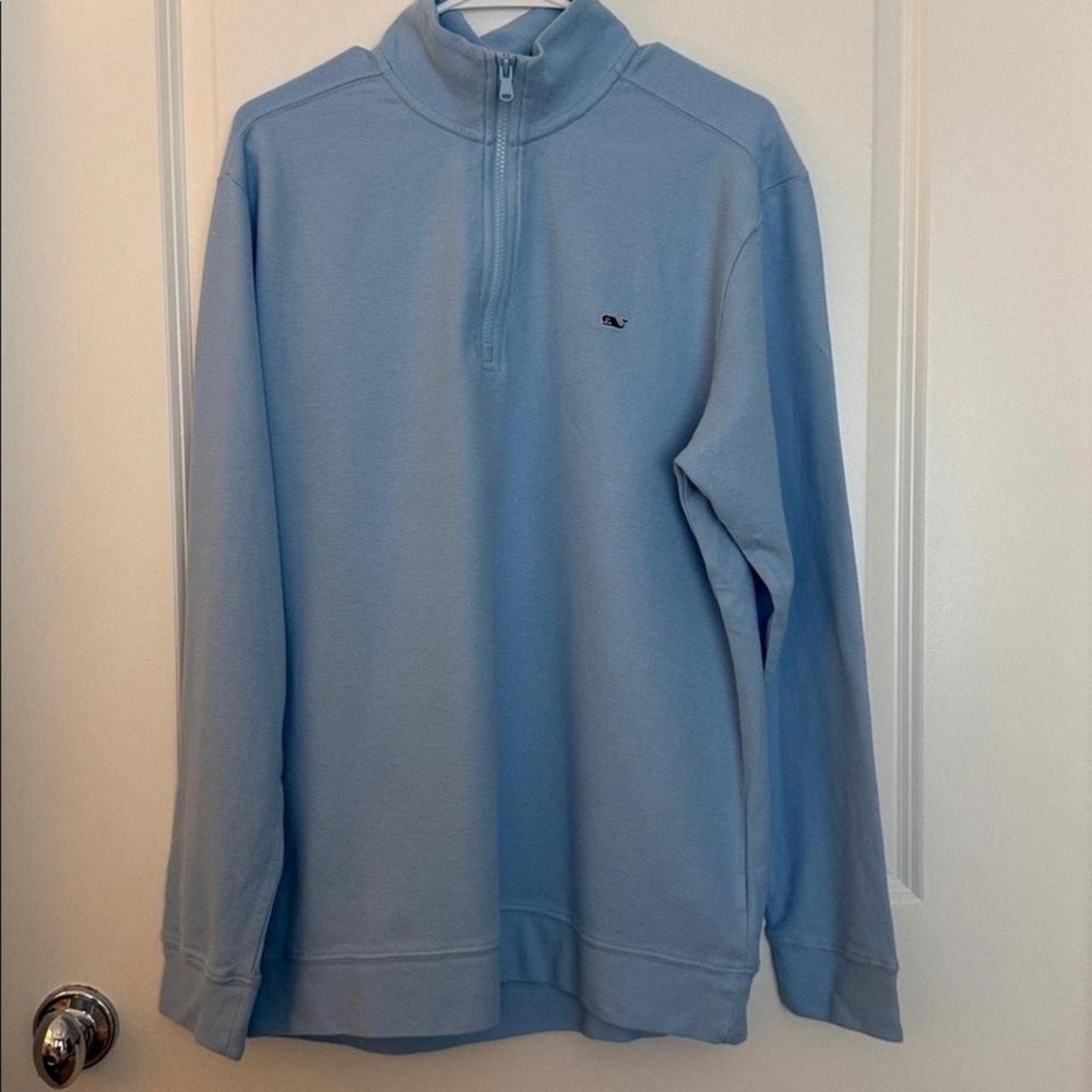 NWT Vineyard Vines blue cotton blend vest, size medium,